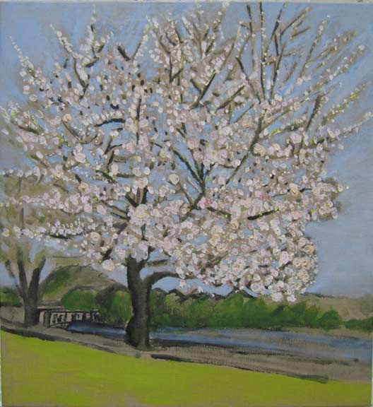 michael krynski paintings "cherry" oil on canvas